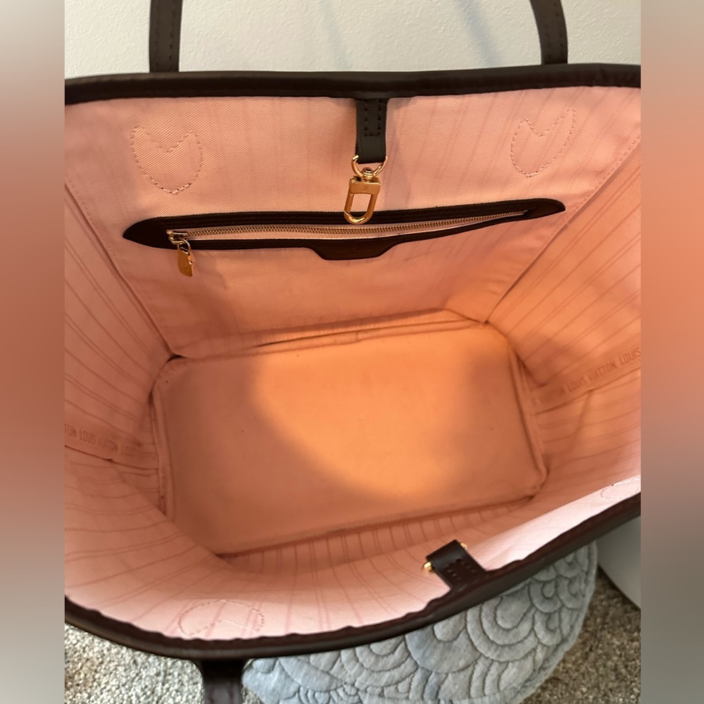 EUC🤎Louis Vuitton Neverfull MM Rose Ballerine - Picture 8 of 16